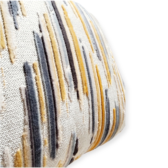 Caldeira Modern Design Velvet Rectangle Patchwork Throw Pillow Lumbar & Insert - Picture 6 of 14